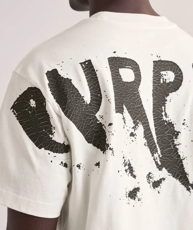 P117 Painted Wordmark Cotton T-Shirt