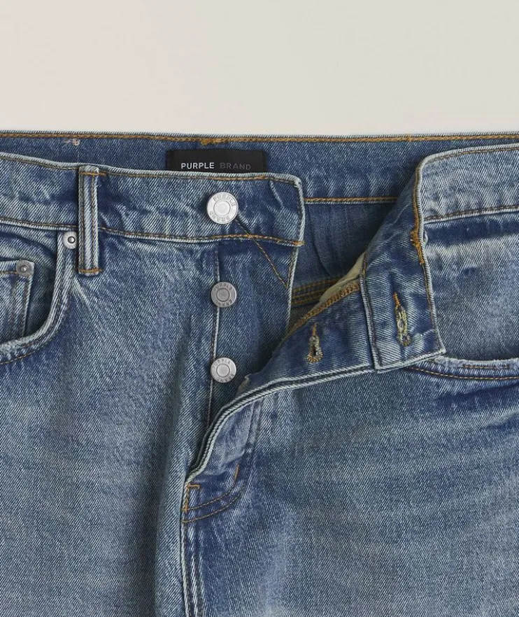 P005 Slim-Fit Paint Splatter Jeans