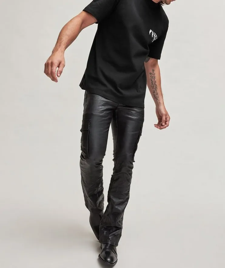 P117 Splattered Paint Logo Cotton T-Shirt