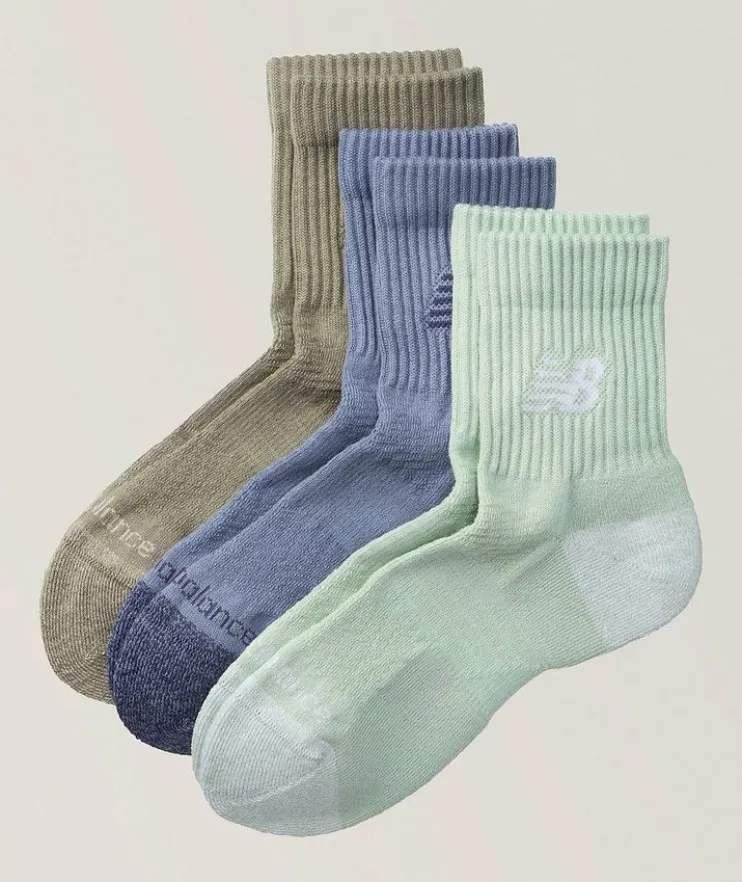 3-Pack Active Quarter Socks