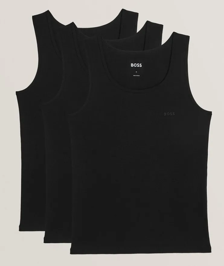 3-Pack Classic Ribbed Cotton Tank Top