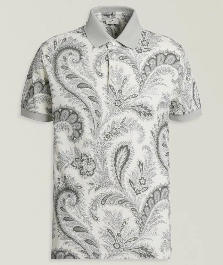Paisley Cotton Polo