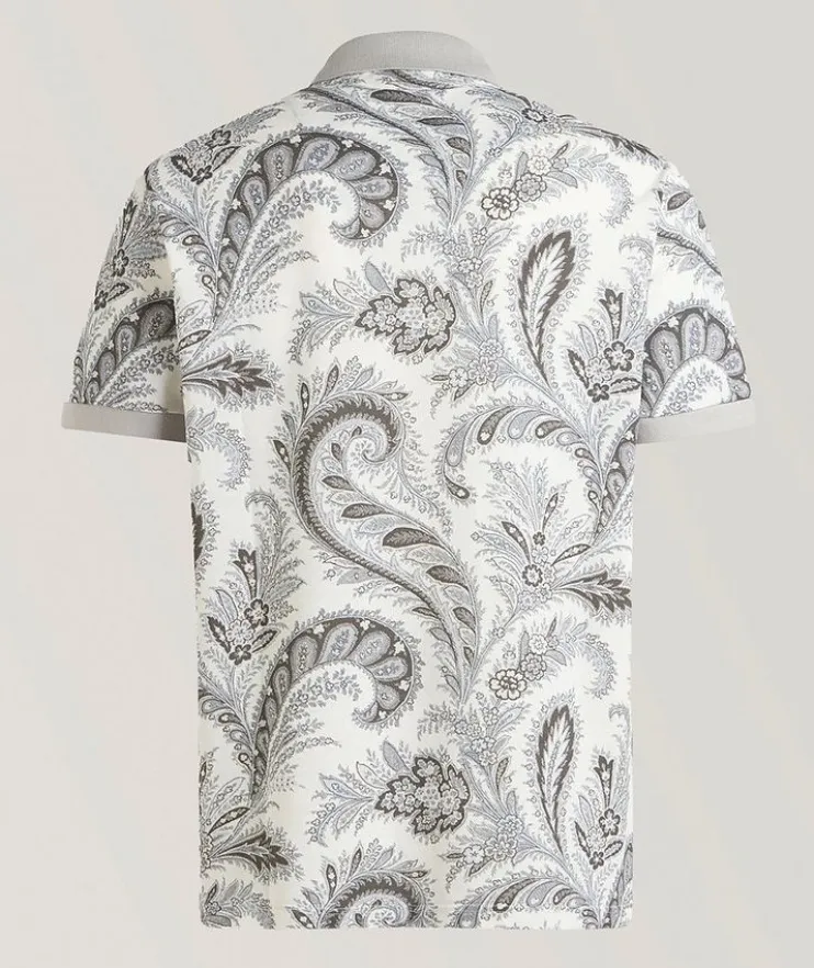 Paisley Cotton Polo