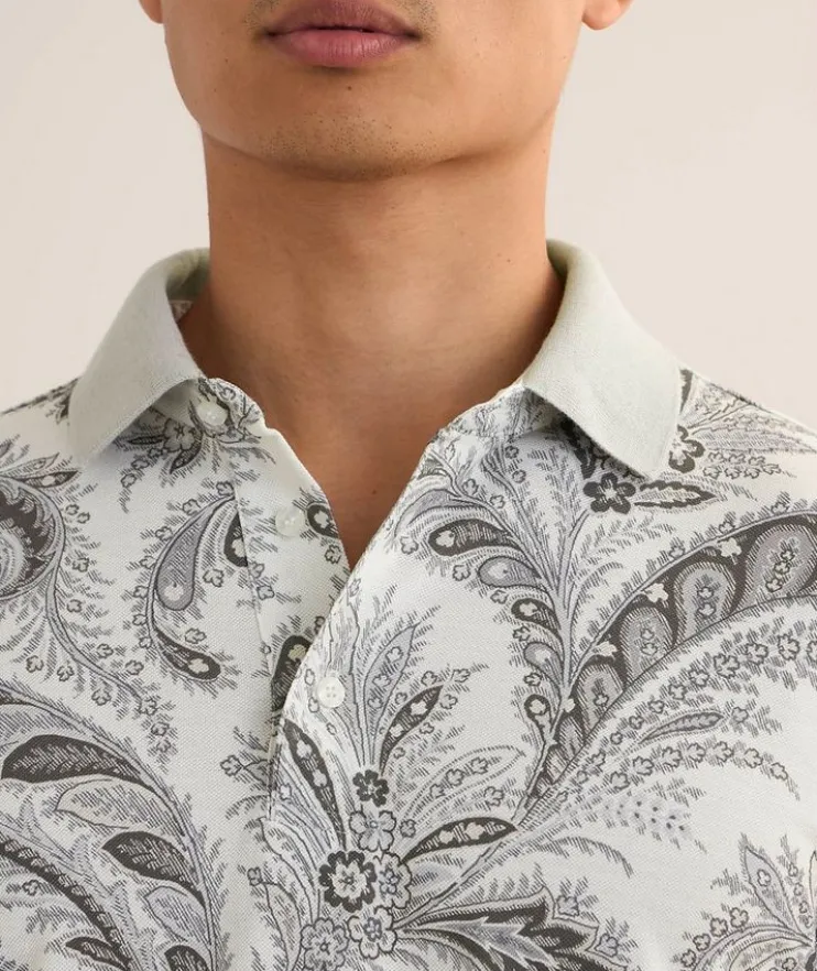 Paisley Cotton Polo
