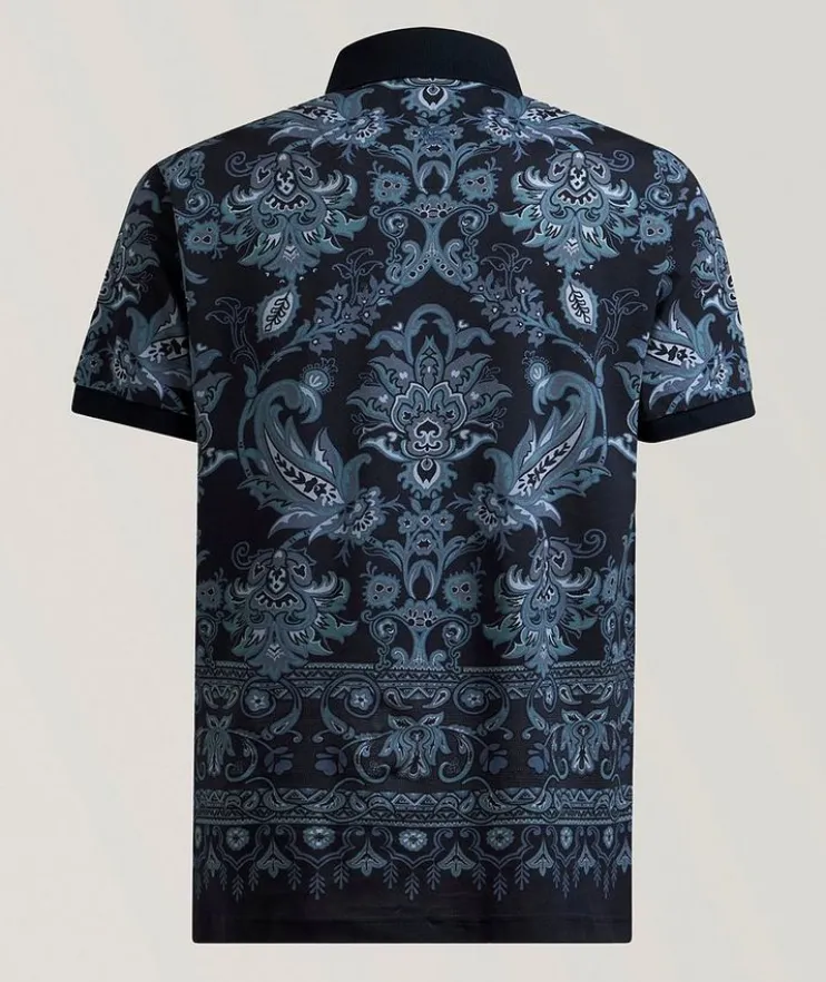 Paisley Cotton Polo