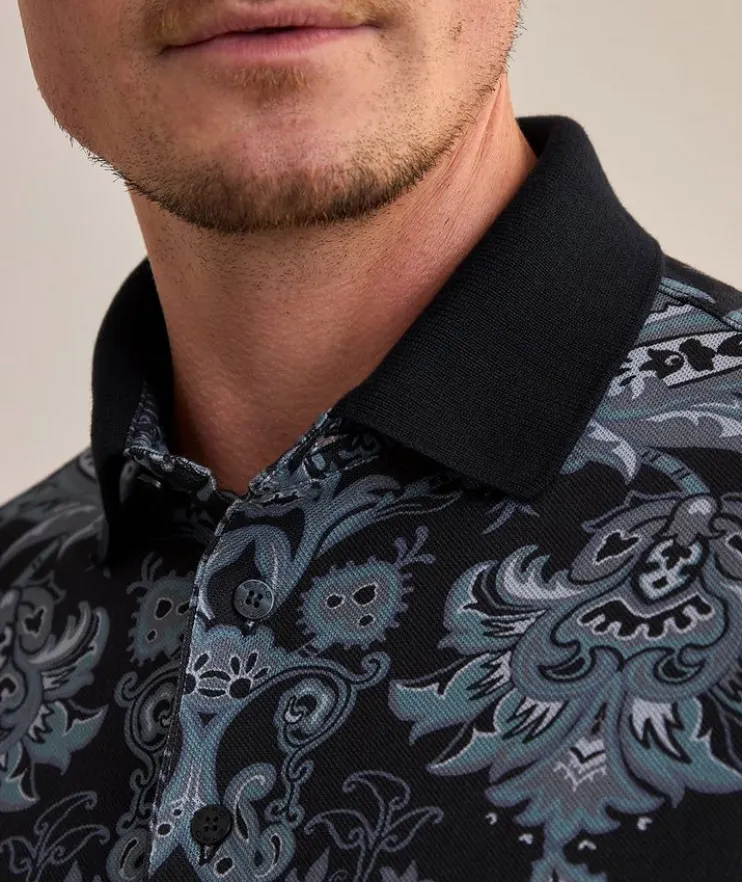 Paisley Cotton Polo