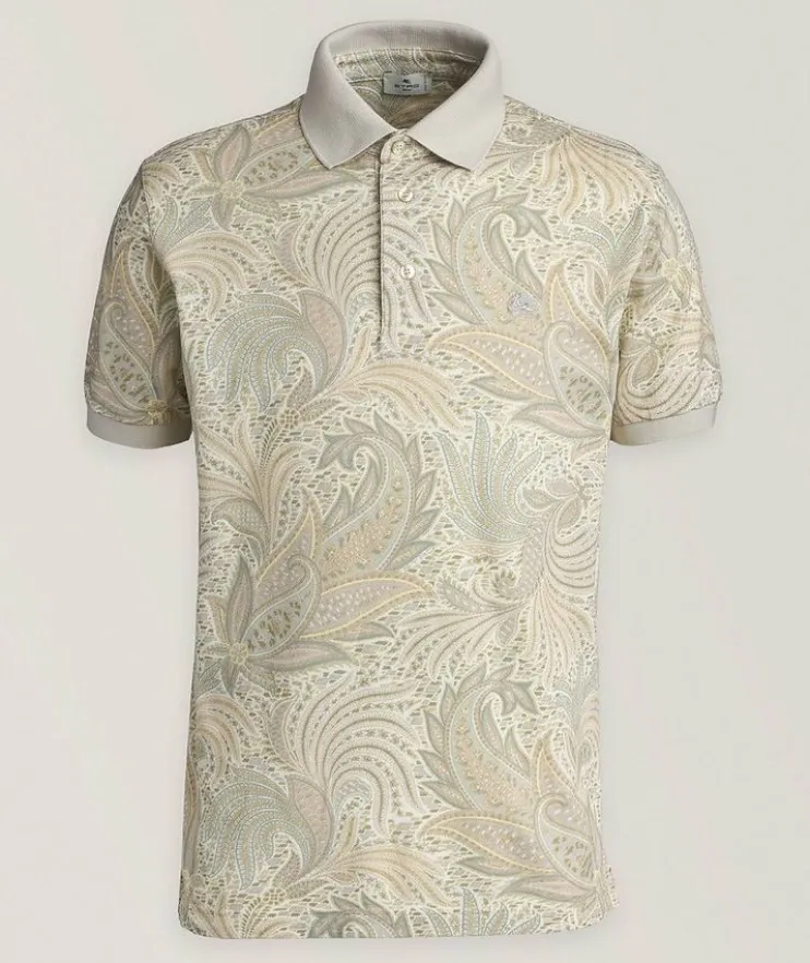 Paisley Cotton Polo