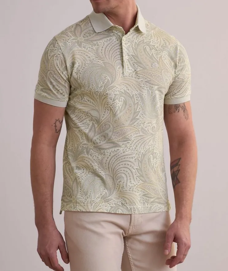 Paisley Cotton Polo