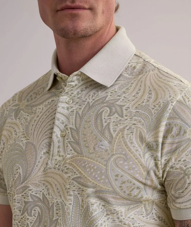 Paisley Cotton Polo