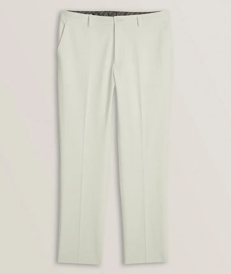 Paisley Jacquard Stretch-Cotton Pants