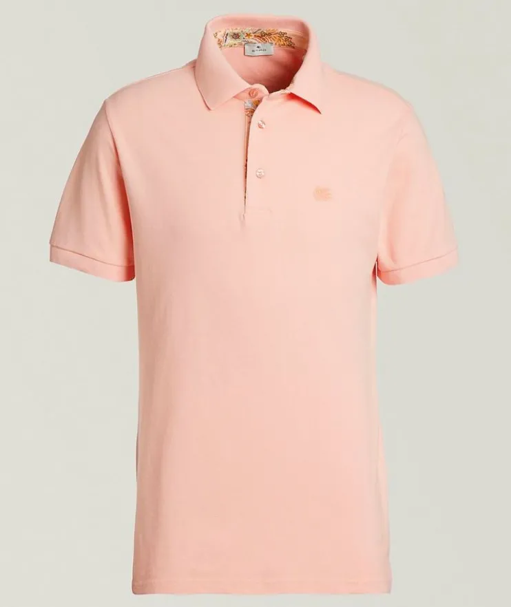 Paisley Placket Cotton Polo