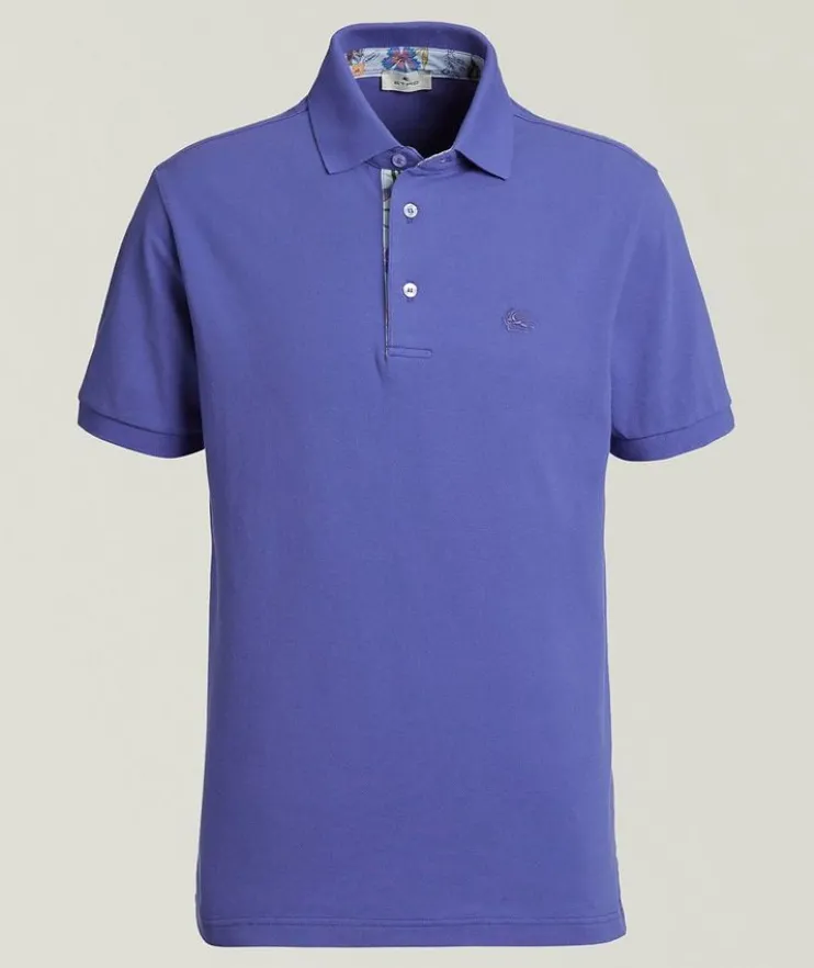 Paisley Placket Cotton Polo