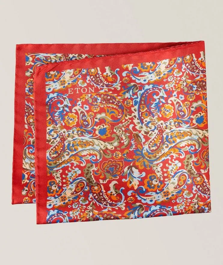 Paisley Silk Pocket Square