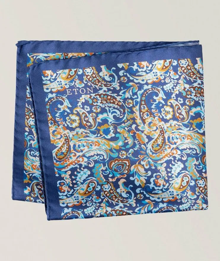Paisley Silk Pocket Square