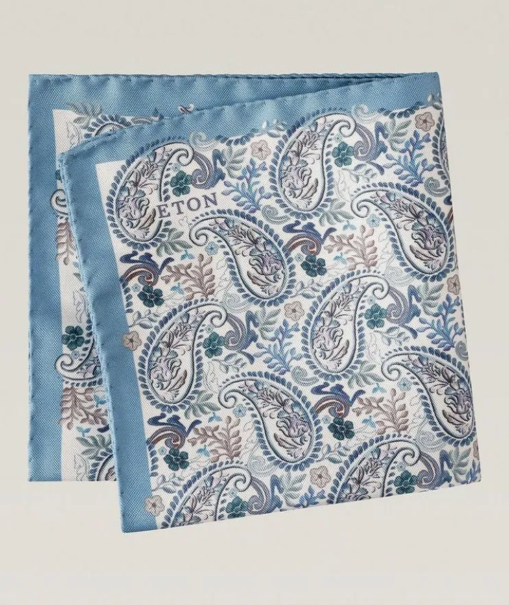 Paisley Silk Pocket Square