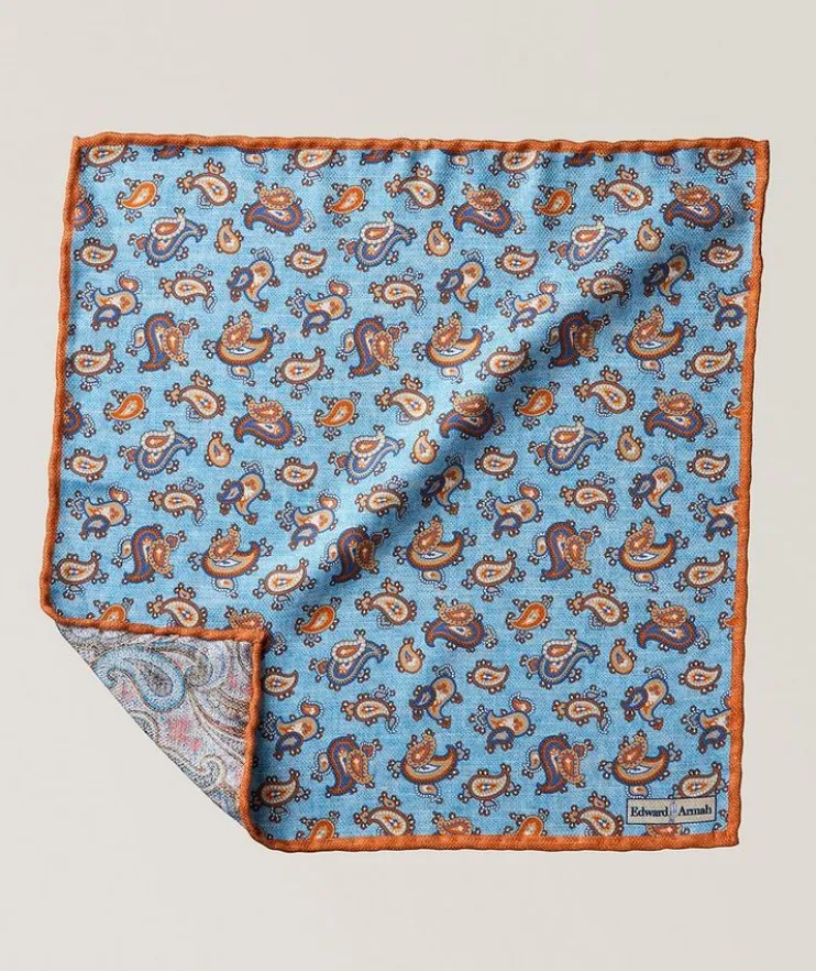 Paisley Silk Pocket Square