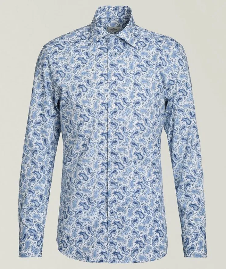 Paisley Stretch-Cotton Shirt