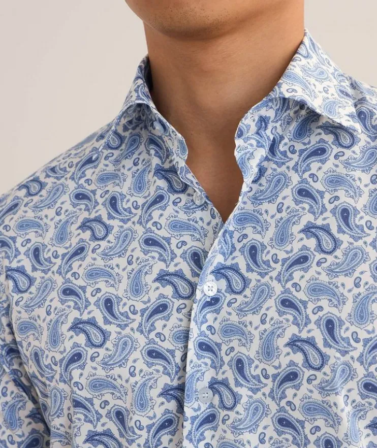 Paisley Stretch-Cotton Shirt