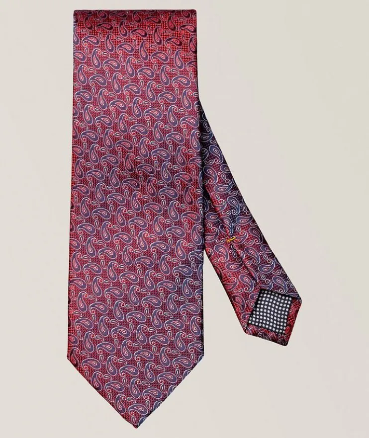 Paisley Woven Silk Tie