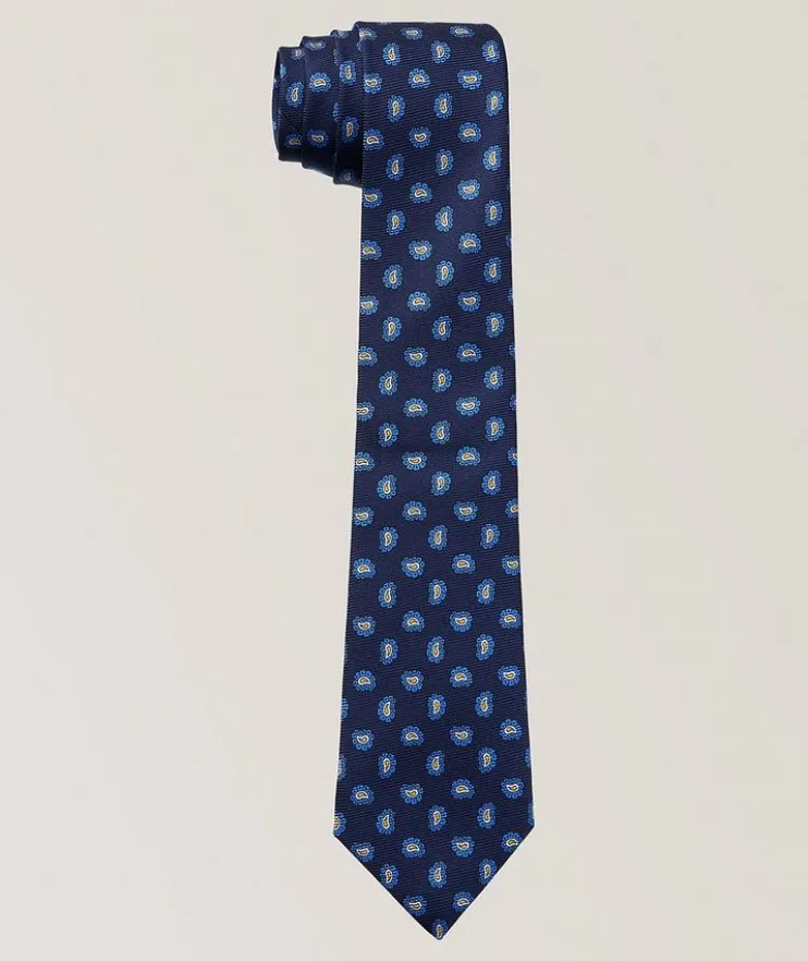 Paisley-Print Silk Tie