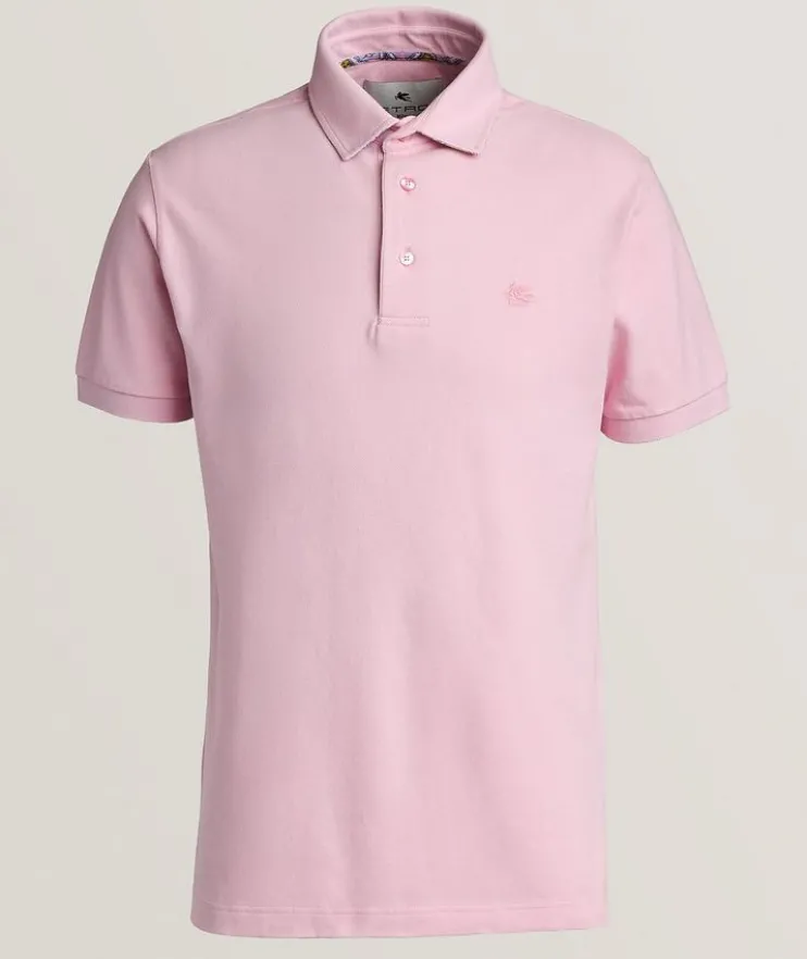 Paisley-Under Collar Cotton Polo