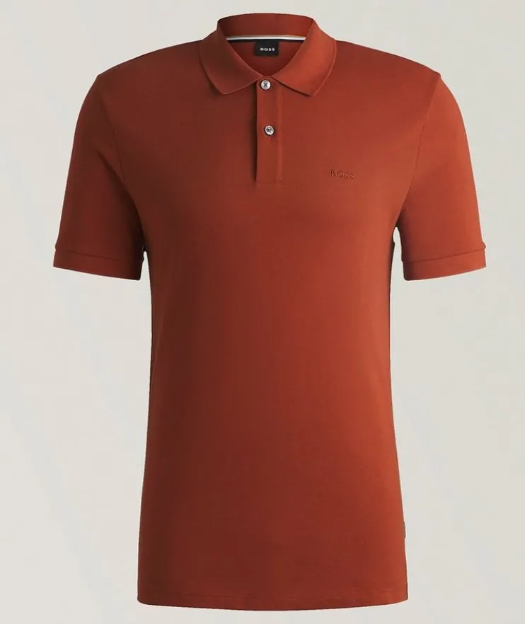 Pallas Embroidered Logo Cotton Piqué Polo