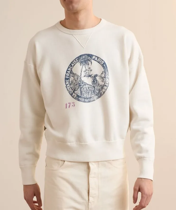 Palm Tree Cotton-Blend Sweatshirt