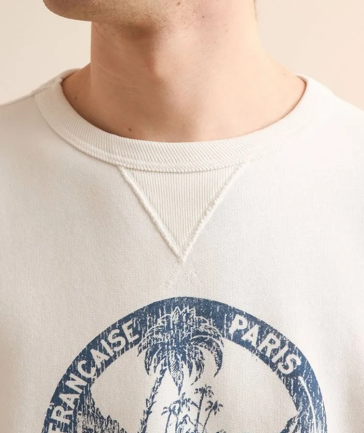 Palm Tree Cotton-Blend Sweatshirt