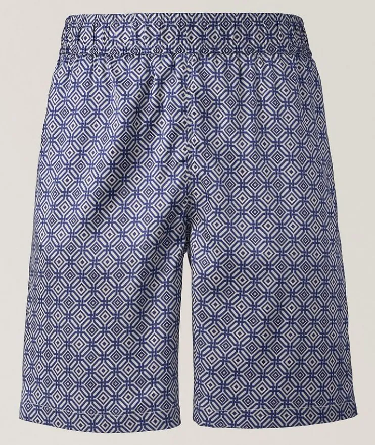 Palma Angra Trelica Printed Stretch-Silk Shorts