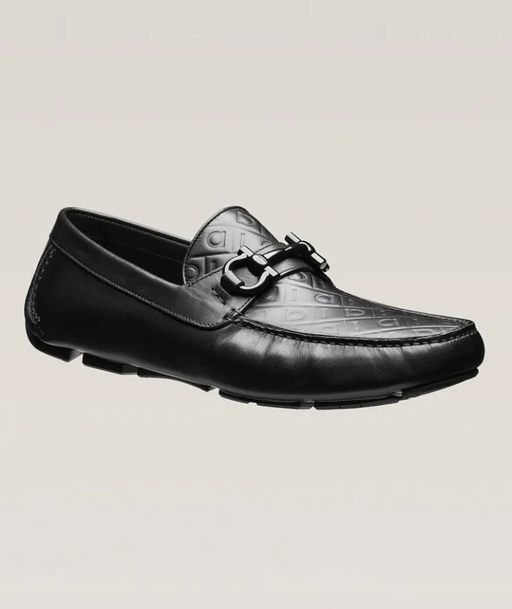 Parigi Monogram Leather Drivers
