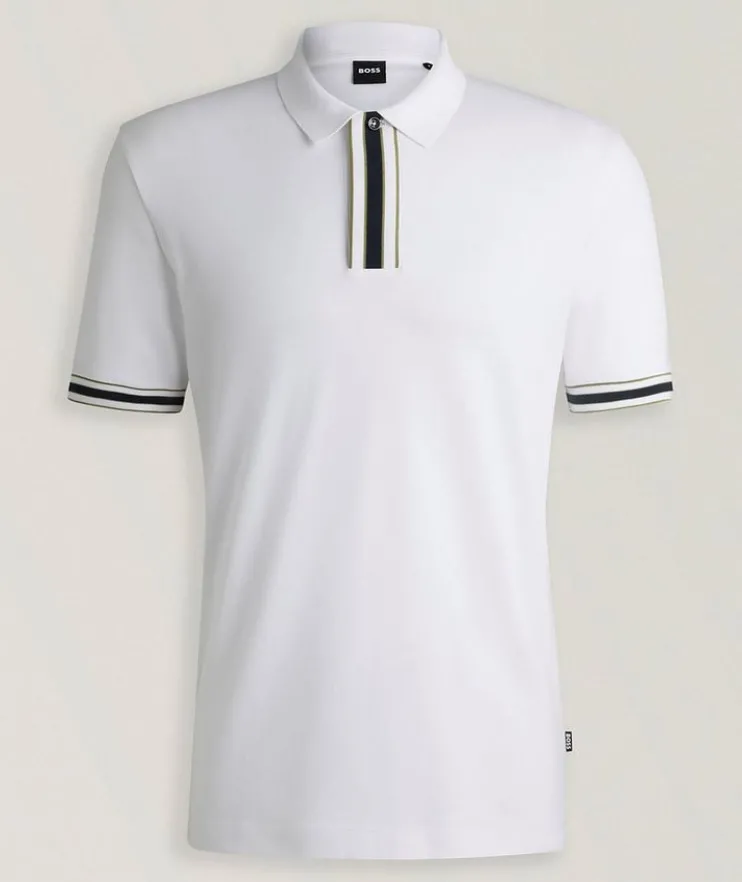 Parlay Contrast Trim Cotton Polo