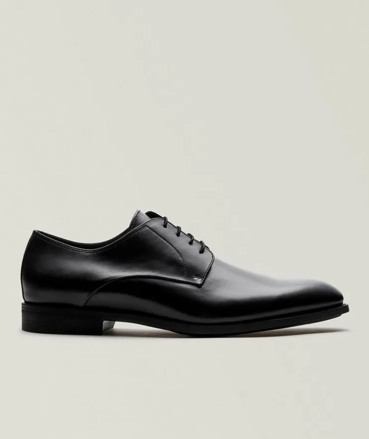 Parsons Burnished Leather Derby Shoes