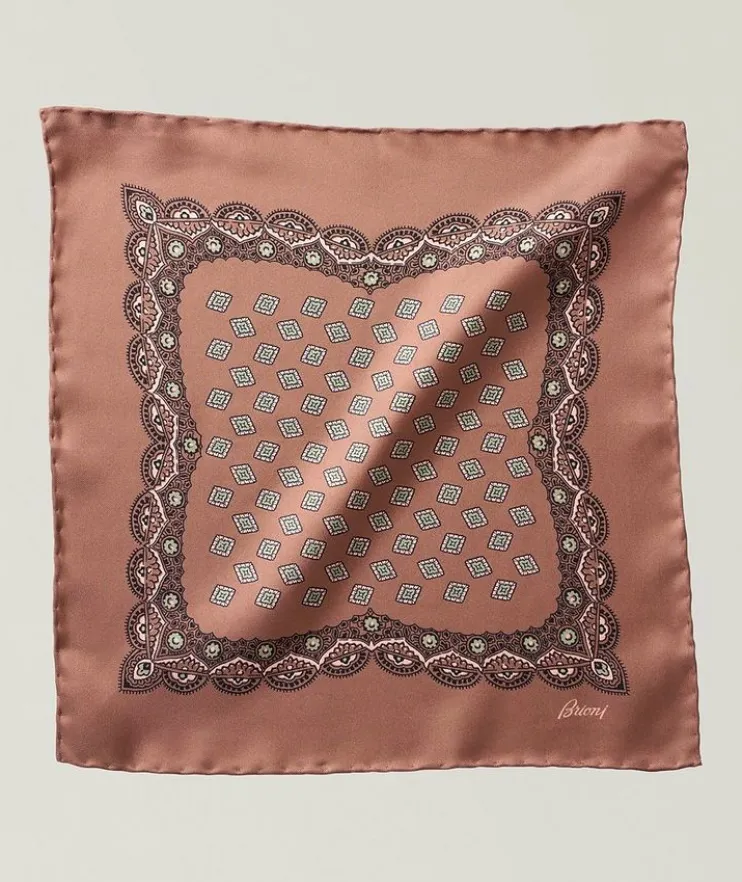 Patterned Silk Pocket Square