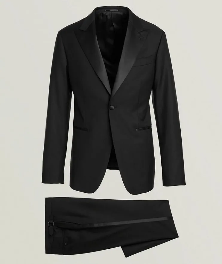 Peak Lapel Virgin Wool Tuxedo
