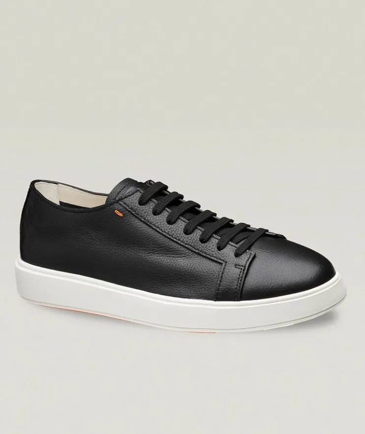Pebbled Deerskin Sneakers