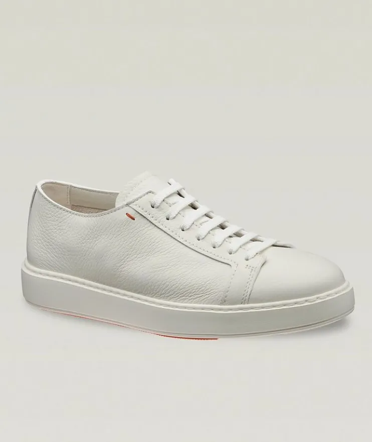 Pebbled Deerskin Sneakers