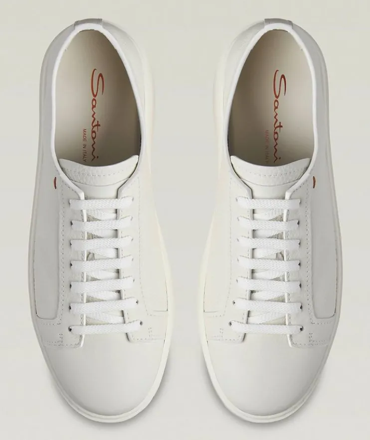 Pebbled Deerskin Sneakers