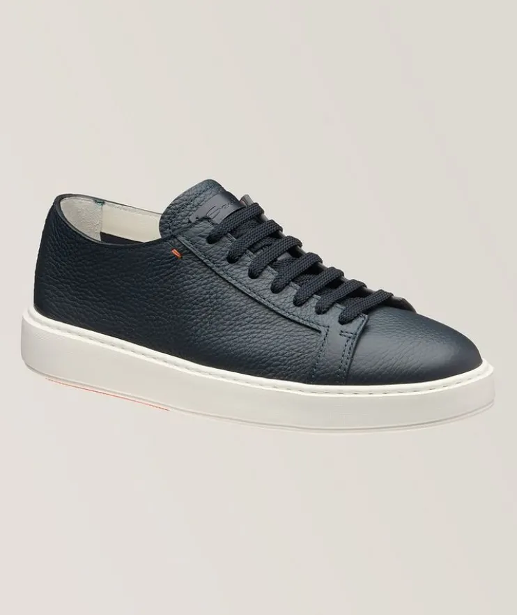 Pebbled Deerskin Sneakers