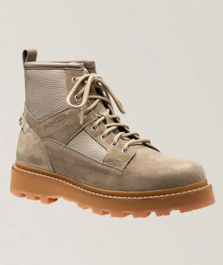 Peka Camp Suede & Grained Leather Hiking Boots