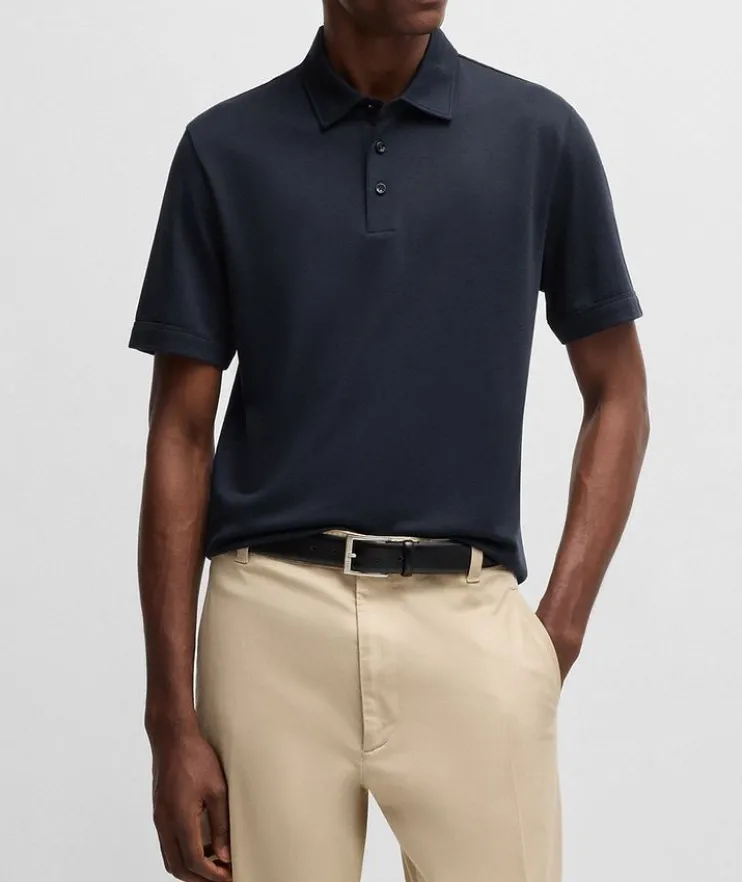Penrose Slim-Fit Striped Collar Polo