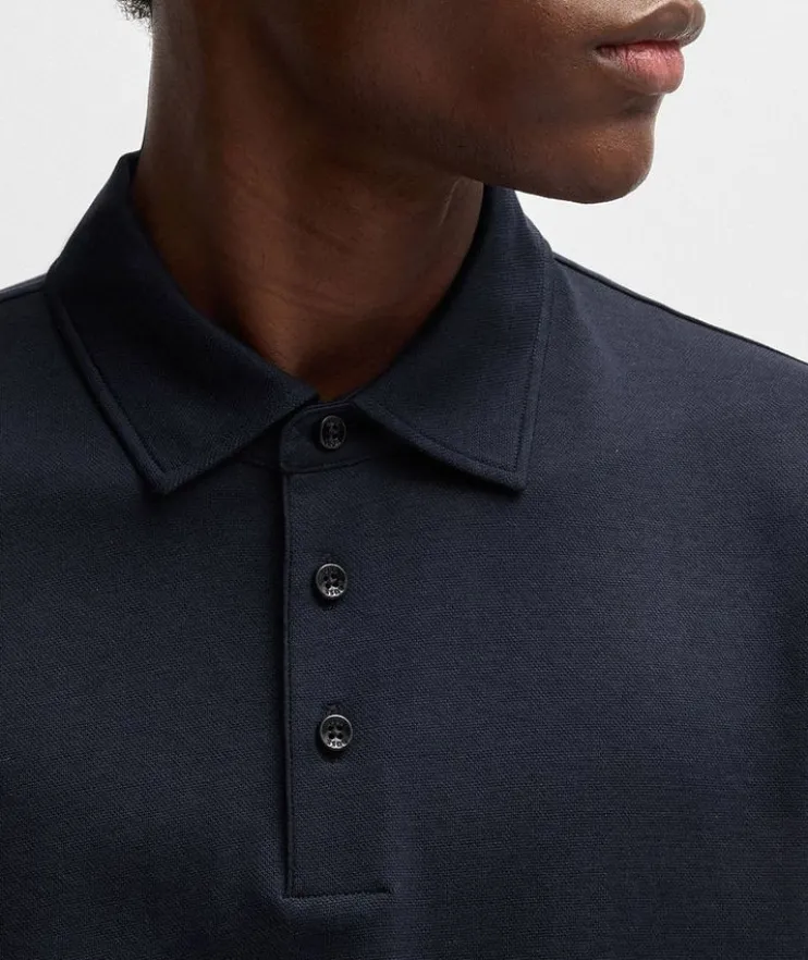 Penrose Slim-Fit Striped Collar Polo