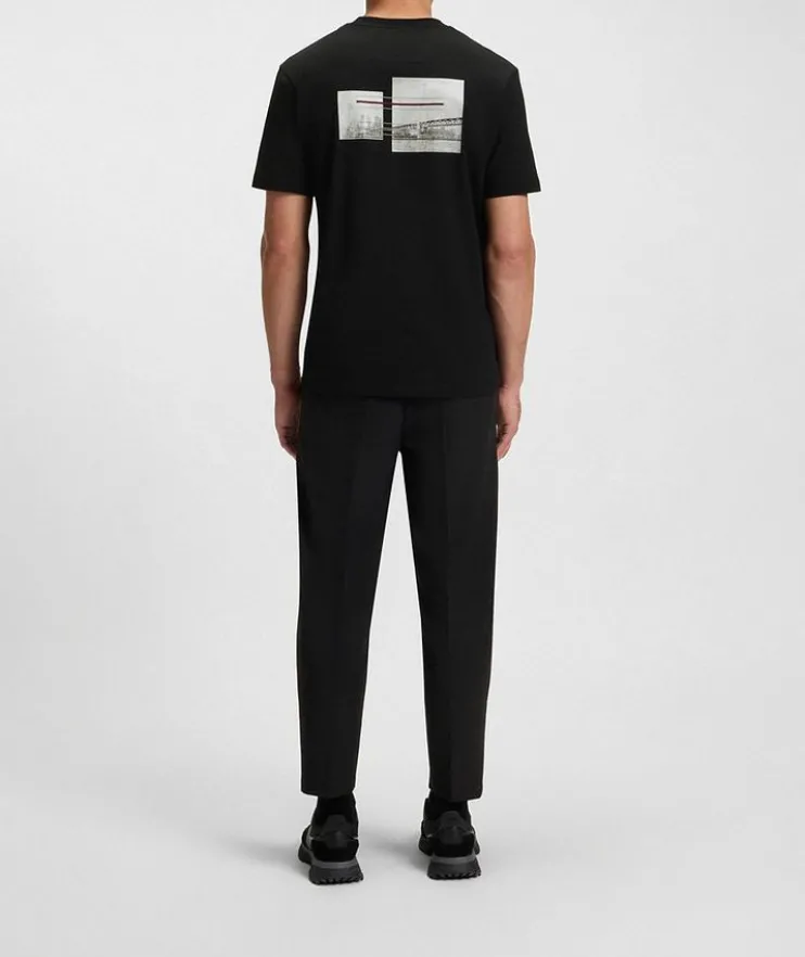 Photo-Print Stretch-Cotton T-Shirt