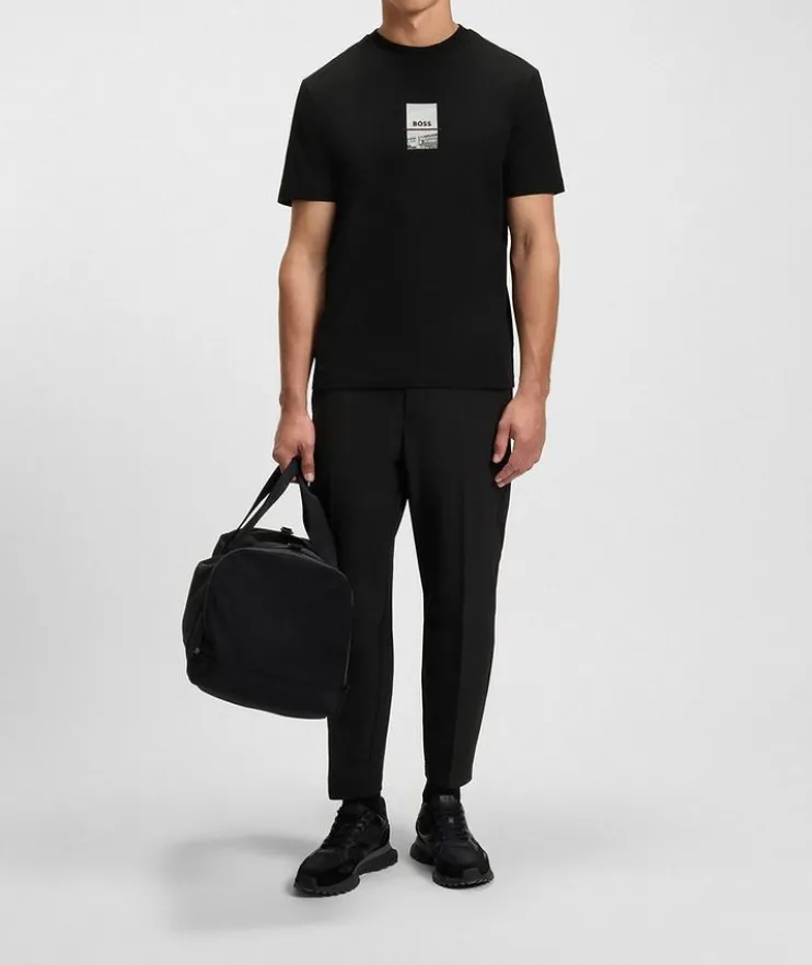 Photo-Print Stretch-Cotton T-Shirt