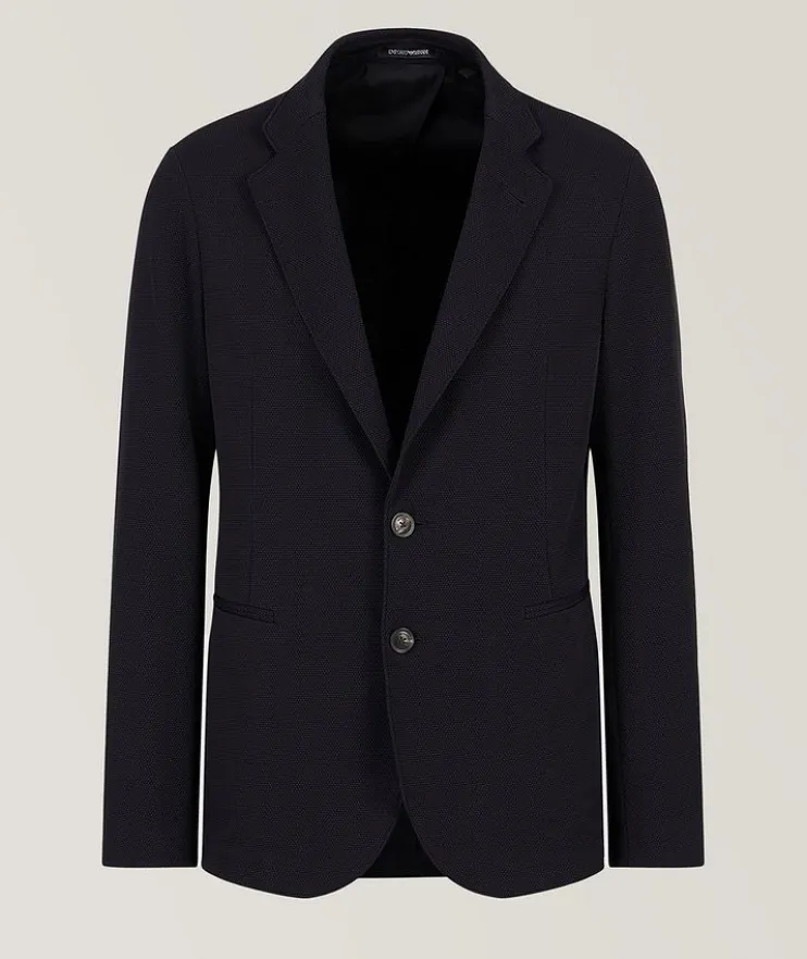 Pick Stitched Technical Stretch Fabric Sport Jacket