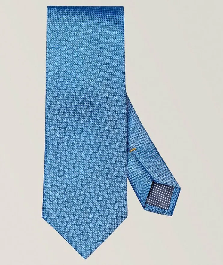 Pin-Dot Woven Silk Tie