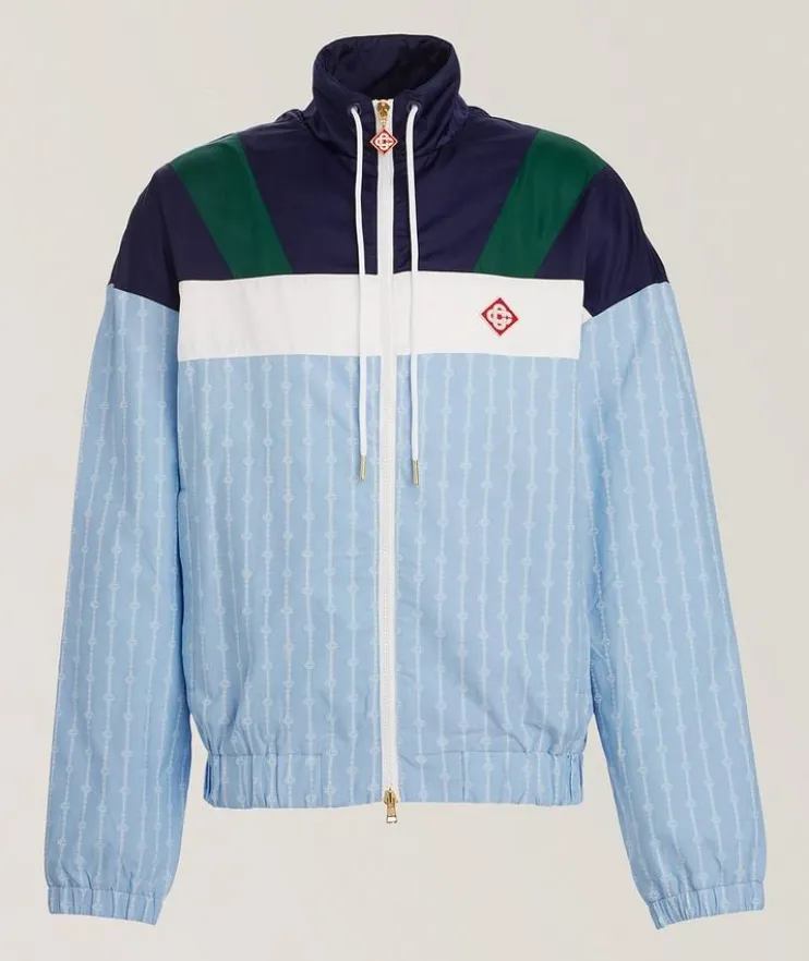 Pinstripe Track Jacket