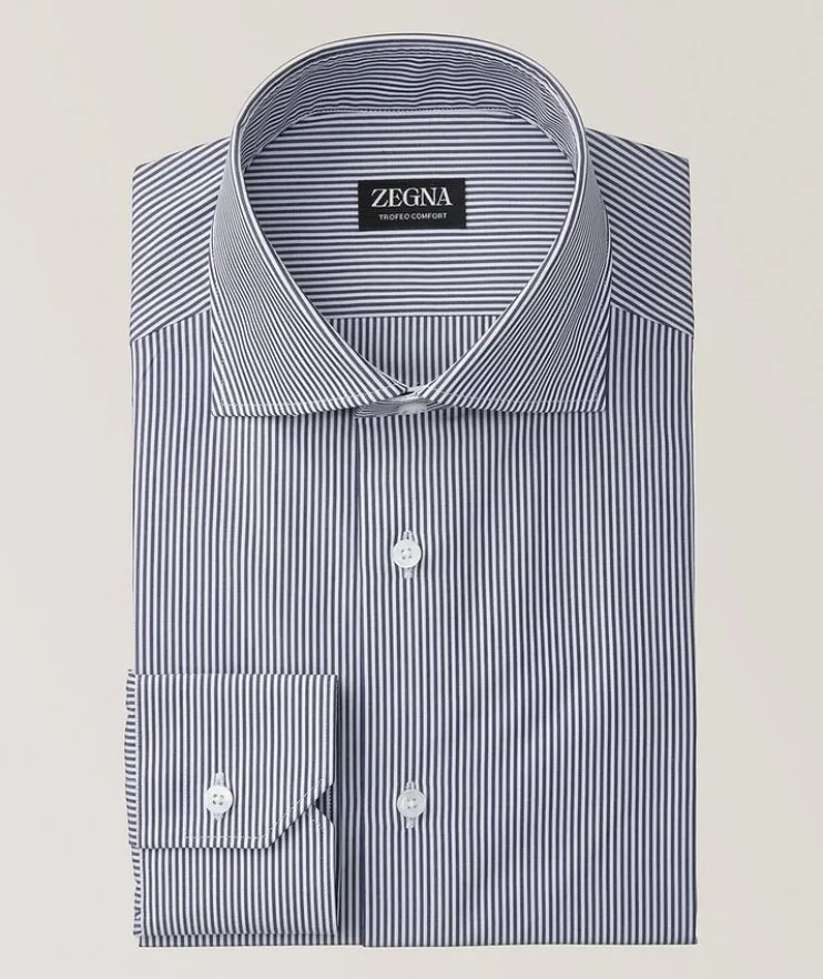 Pinstripe Trofeo Comfort Dress Shirt