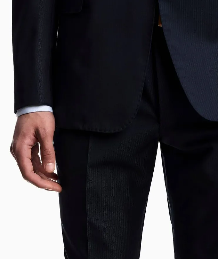 Pinstripe Virgin Wool Suit