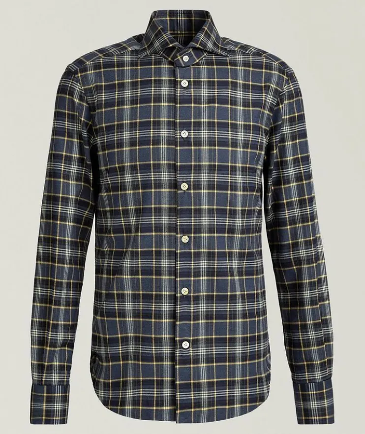 Plaid Brushed Cotton Shirt