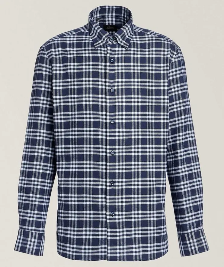 Plaid Brushed Cotton Shirt